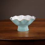 ENCANTO Carola Small Pedestal (Turquoise and White) - Image 3