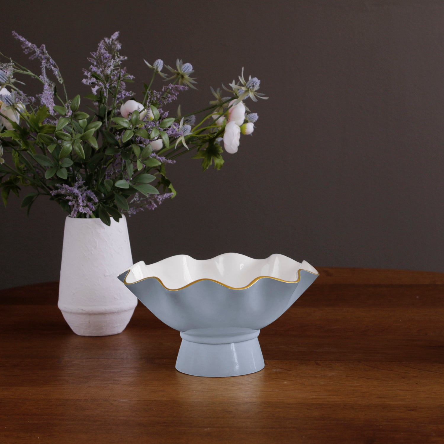 8707_2_86332e8f-a14d-4329-8d67-496c68b6fdbd ENCANTO Carola Small Pedestal (Periwinkle and White) - Image 1