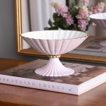 ENCANTO Vienna Small Pedestal (Camellia and White)