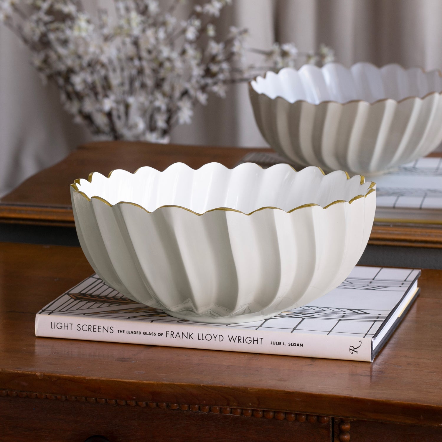 8738_3_f9a97033-4deb-4c3b-8d02-b4a3563fa5f5 ENCANTO Orlando Medium Bowl (Cream and White) - Image 1