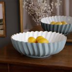 FINAL SALE - ENCANTO Orlando Large Bowl (Slate and White) - Image 4