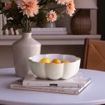 FINAL SALE - ENCANTO Calabaza Medium Bowl (Cream and White)