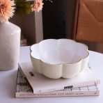 FINAL SALE - ENCANTO Calabaza Medium Bowl (Cream and White) - Image 3