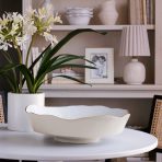 FINAL SALE - ENCANTO Dakota Large Bowl (Cream and White) - Image 6