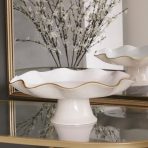 ENCANTO Carola Pedestal Cake Plate (Cream and White) - Image 4