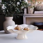 ENCANTO Carola Pedestal Cake Plate (Cream and White) - Image 7