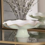 ENCANTO Carola Pedestal Cake Plate (Pistachio and White) - Image 5