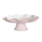 ENCANTO Carola Pedestal Cake Plate (Camellia and White) - Image 2