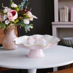 ENCANTO Carola Pedestal Cake Plate (Camellia and White) - Image 7