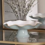 ENCANTO Carola Pedestal Cake Plate (Slate and White) - Image 6
