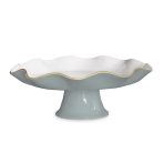 ENCANTO Carola Pedestal Cake Plate (Slate and White) - Image 2