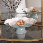 ENCANTO Carola Pedestal Cake Plate (Slate and White) - Image 5