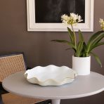 ENCANTO Carola  Large Round Platter (Cream and White) - Image 4