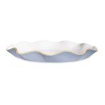 ENCANTO Carola  Large Round Platter (Periwinkle and White) - Image 2