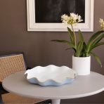 ENCANTO Carola  Large Round Platter (Periwinkle and White) - Image 4