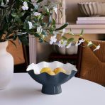 ENCANTO Carola Small Pedestal (Midnight and White) - Image 4