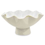 ENCANTO Carola Small Pedestal (Dove and White) - Image 2