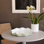 ENCANTO Carola  Large Round Platter (Pistachio and White) - Image 5