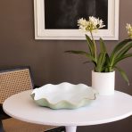 ENCANTO Carola  Large Round Platter (Pistachio and White) - Image 7
