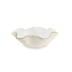 ENCANTO Carola  Small Round Bowl (Cream and White) - Image 2