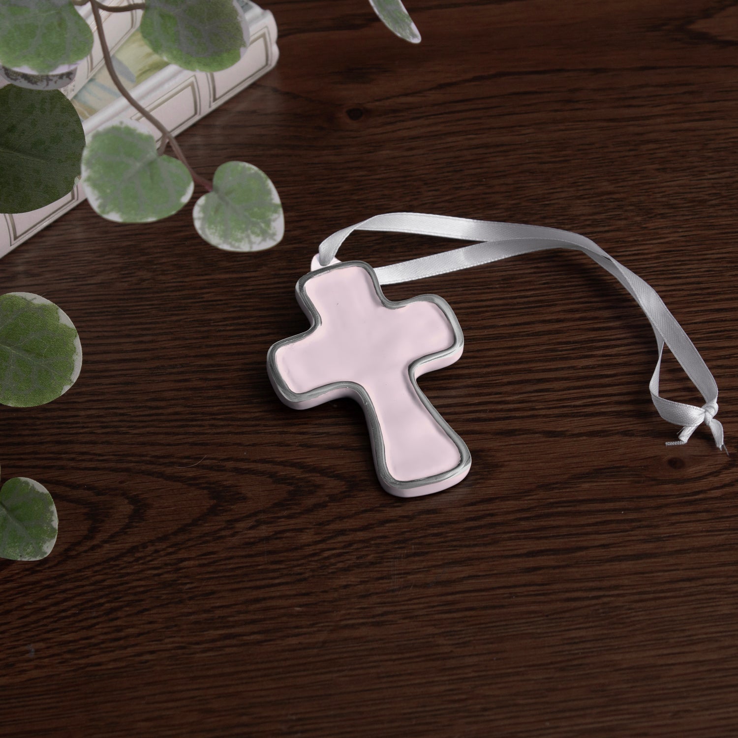 8839_2_bc102ec1-e858-45d6-8d96-3d9e5818a3d3 ENCANTO Athens Cross Ornament (Camellia) - Image 1