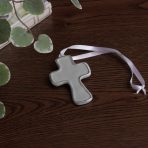 FINAL SALE - ENCANTO Athens Cross Ornament (Pewter)
