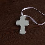 FINAL SALE - ENCANTO Athens Cross Ornament (Pewter) - Image 3