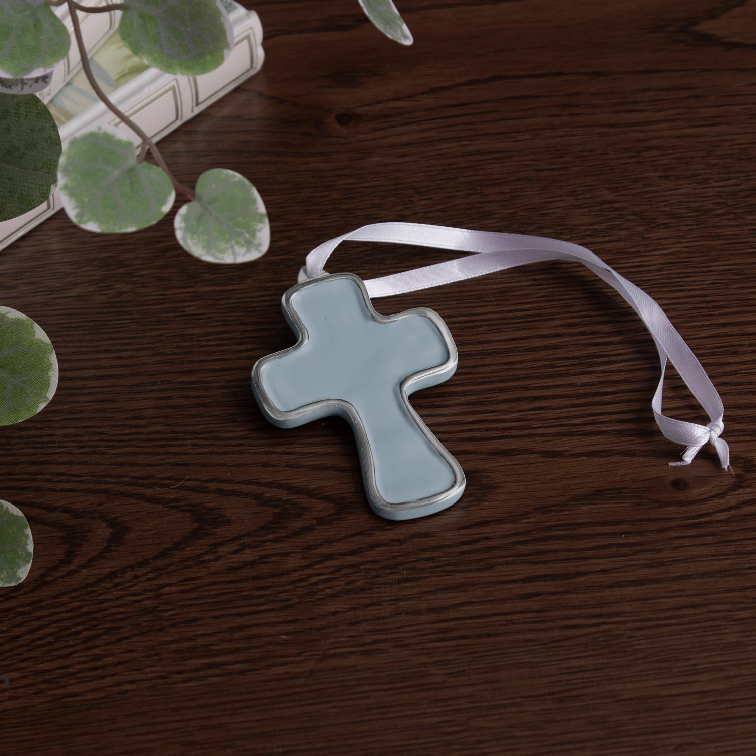 8844_2_2e3d09a5-61f2-42a0-b1aa-6126ec8e3bbd ENCANTO Athens Cross Ornament (Slate) - Image 1