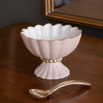 ENCANTO Vienna Mini Pedestal with Spoon (Camellia and White) - Image 2