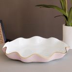 ENCANTO Carola  Large Round Platter (Camellia and White) - Image 3