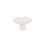 ENCANTO Amelia Small Pedestal Cream and White