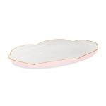 FINAL SALE - ENCANTO Amelia Oval Tray Camellia and White