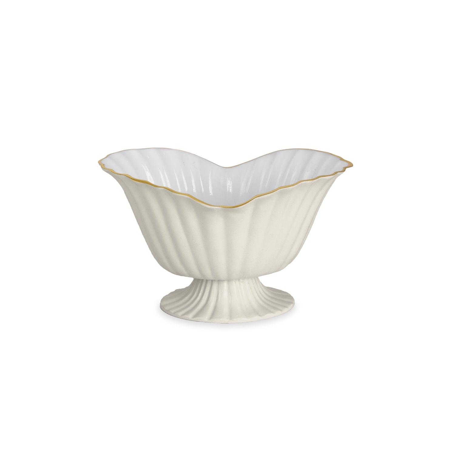 8901_7bd2c571-b5cd-45bc-b925-b19cae78750b ENCANTO Vienna Medium Grissini Pedestal Cream and white - Image 1