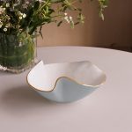 ENCANTO Aries Medium Bowl Slate and White