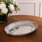 VINTAGE Swirl  Oval Tray with Handles - Image 3
