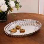 VINTAGE Swirl  Oval Tray with Handles - Image 5