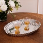 VINTAGE Swirl  Oval Tray with Handles - Image 4
