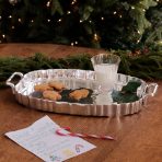 VINTAGE Fluted Oval Tray with Handles - Image 4