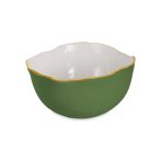 ENCANTO Osaka Large Bowl Leaf Green and White - Image 2