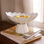 ENCANTO Vintage Hermes  Pedestal Cream and White - Image 4
