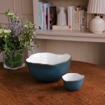 ENCANTO Osaka Small Bowl Midnight & White - Image 5