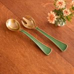 ENCANTO Soho Salad Servers Leaf Green - Image 4
