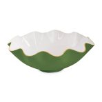 ENCANTO Carola Extra Large Bowl Leaf Green and White - Image 2