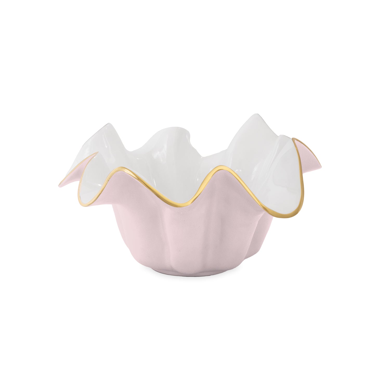 9024 FINAL SALE - ENCANTO Medium Medusa Bowl Camellia and White - Image 1