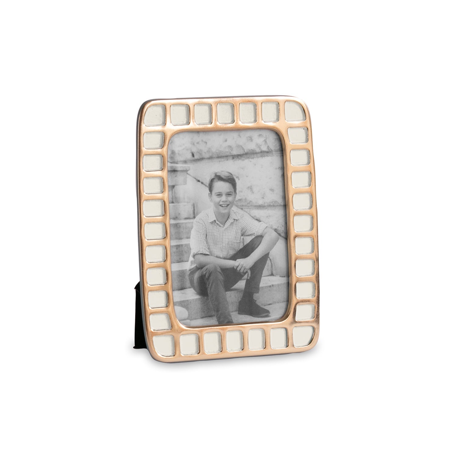 9056_2_b40c6621-8eb2-4b9b-adec-b2fe1032ffc5 ENCANTO Mosaic Frame 4"x 6" (Cream) - Image 1