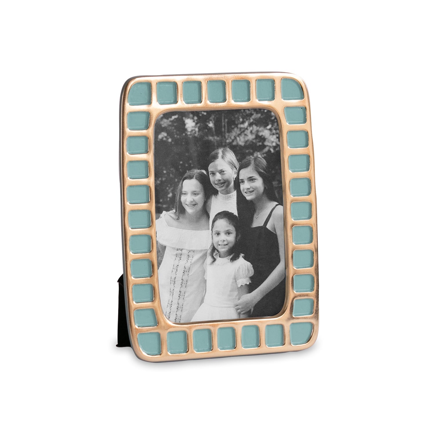 9057_2_1495a922-ae8c-457f-ba51-6b0fd951a4e2 ENCANTO Mosaic 5"x 7" Frame (Turquoise) - Image 1