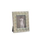 ENCANTO Greek Key Frame 4 x 6  (Turquoise)
