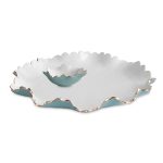 ENCANTO Colette Large Chip and Dip (Turquoise and White)