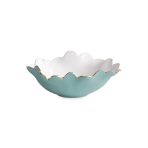 ENCANTO Colette Mini Round Bowl  (Turquoise and White) - Image 2