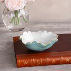 ENCANTO Colette Mini Round Bowl  (Turquoise and White) - Image 3